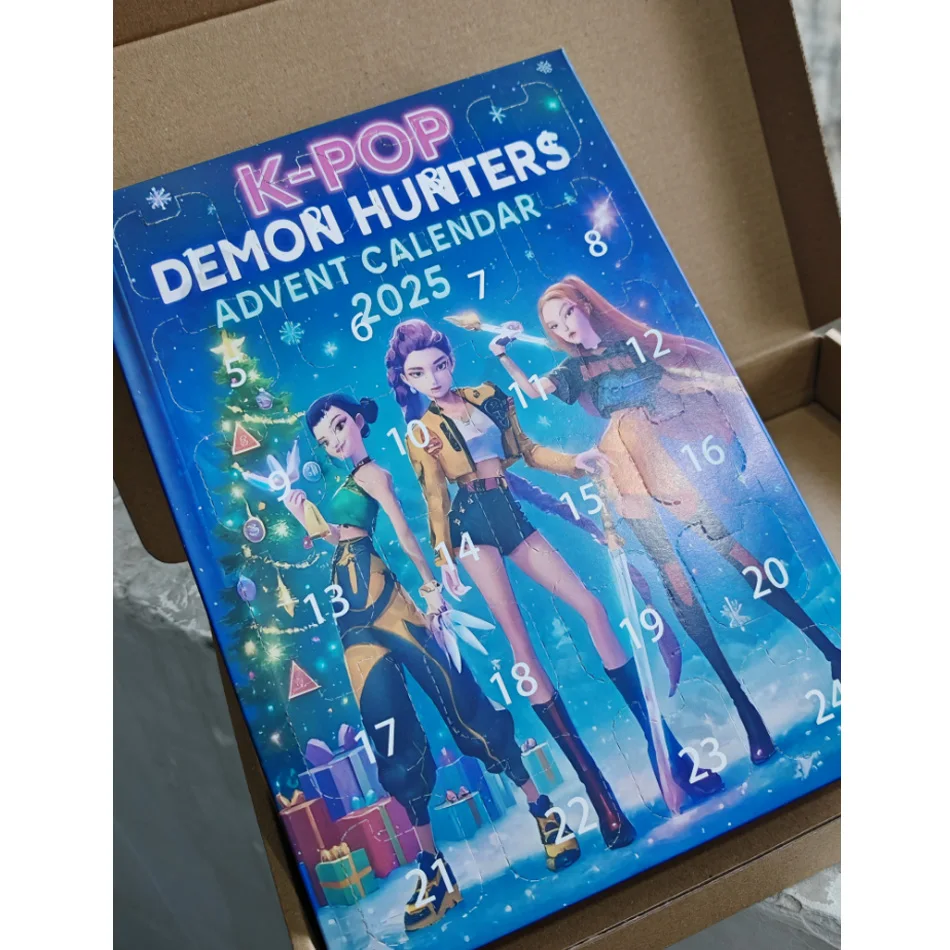 2025 Countdown Calendars Kpop Demon Hunters Advent Calendar Model Doll Collection Desk Decoration Children Christmas Gifts