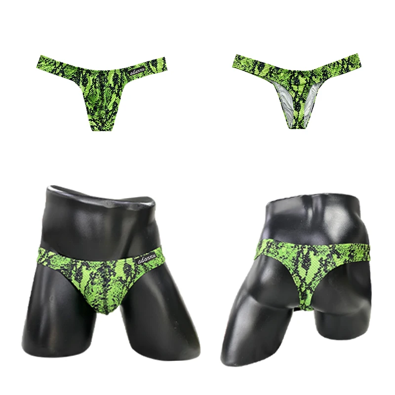 Pessoa corajosa homem roupa interior quente leopardo impressão jockstraps roupa interior masculina tangas pacotes g-string ultra fino tanga sexy t®y masculino