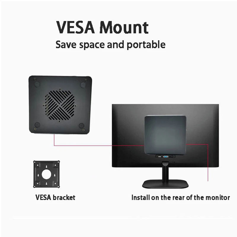 Intel i7 ミニ PC、デュアル 2.5G LAN、オプション RAM、M.2 NVME SSD、HDMI+DP+Type-C、ファン冷却産業用 NUC コンピューター