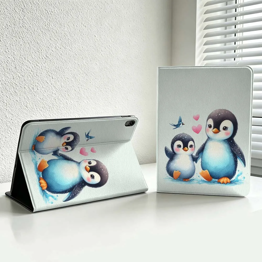 Cute Cartoon Penguin For iPad Pro Air mini 7 6 5 4 3 2 1 9gen M5 M4 11th 10th A17 Pro A16 Soft Inch Tablet Case Cover