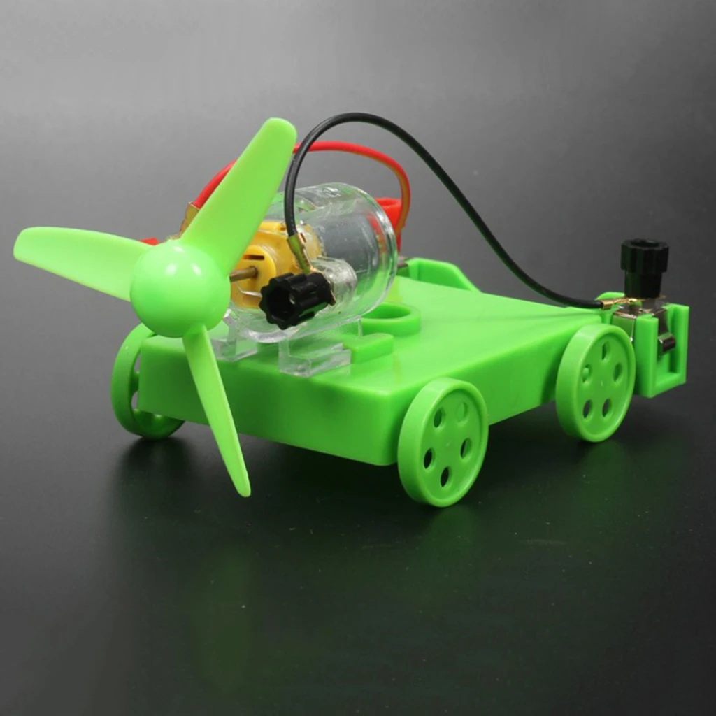 DIY Mini Battery Powered Car Model Kit Children Kids Educational Toy Gift