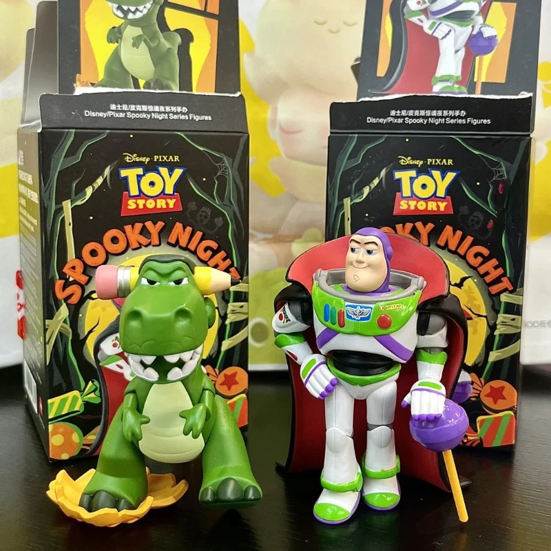 PIXAR-figuras de la serie Fright Night, caja ciega, juguetes sorpresa para Halloween, regalo del día de Navidad, caja misteriosa, adorno, Buzz Woody