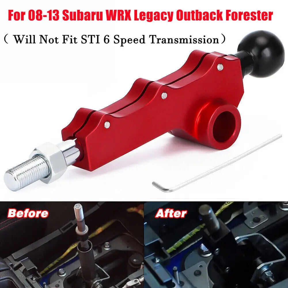 For Subaru WRX 2008-2013 Legacy Outback Impreza Forester Car Quick Adjustable Short Height Throw Shifter Lever Accessories Auto