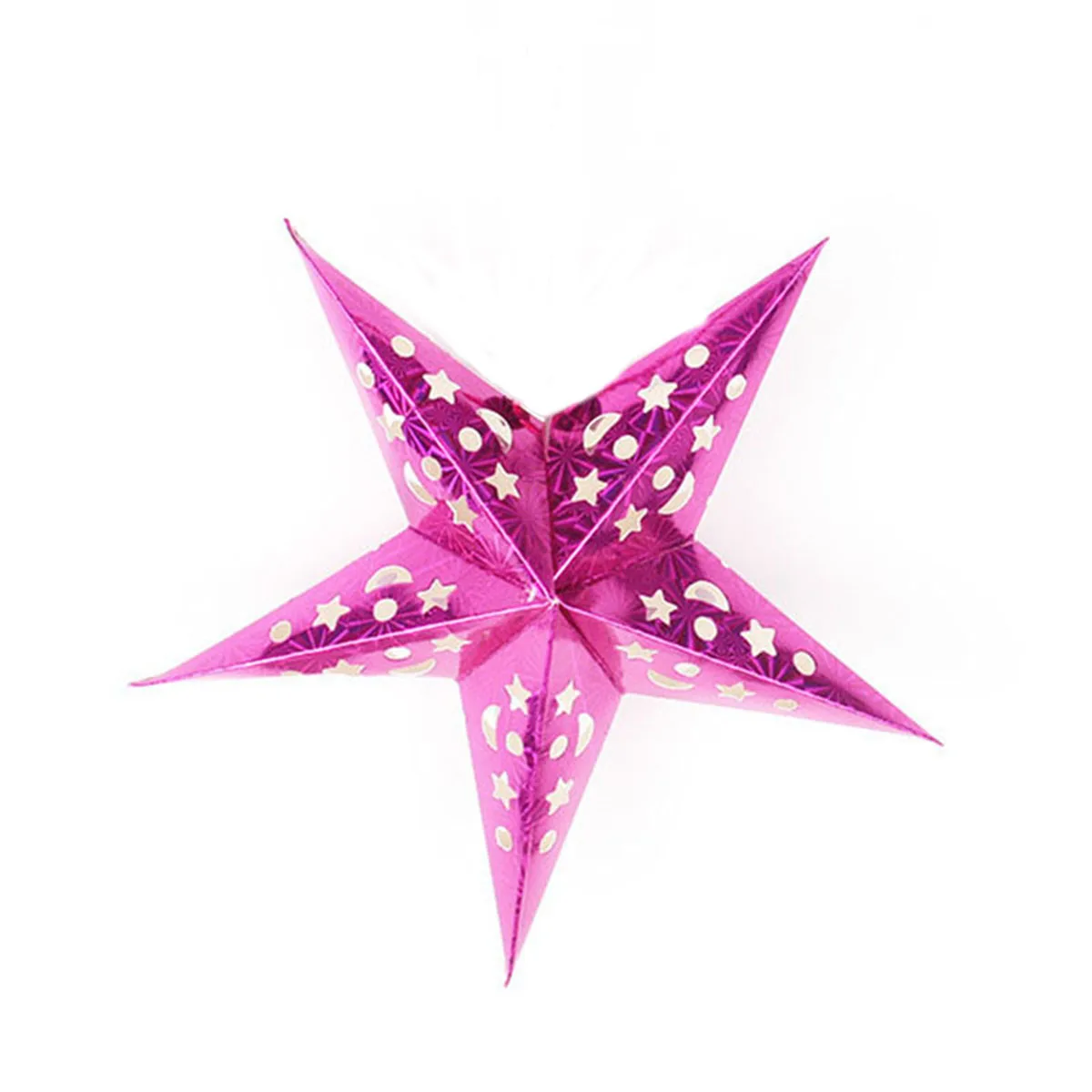 1PCX30cm Out Star Hanging Pendant Decorative Home Party Outdoor Paper Lantern Stars Lampshade Garden Decor Paper Star Lampshade
