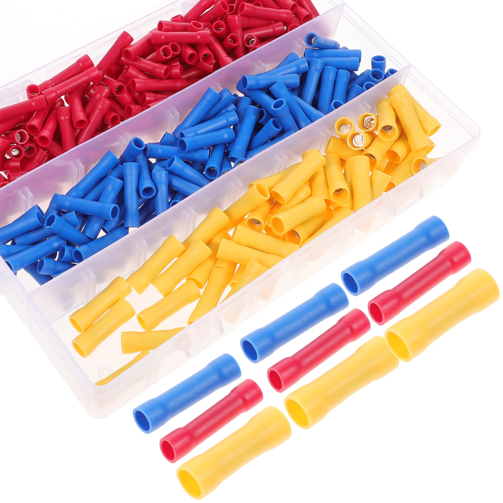 

Insulated Butt Connectors Electric Wire Splice Terminal Straight Crimp Electrical Connectors Automotive Home Projects