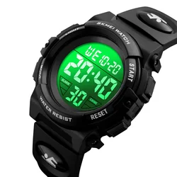 Skmei 1266 Timing orologio digitale per bambini ragazzi e ragazze sveglia 5Bar impermeabile per bambini LED orologi 1258 1689 1999