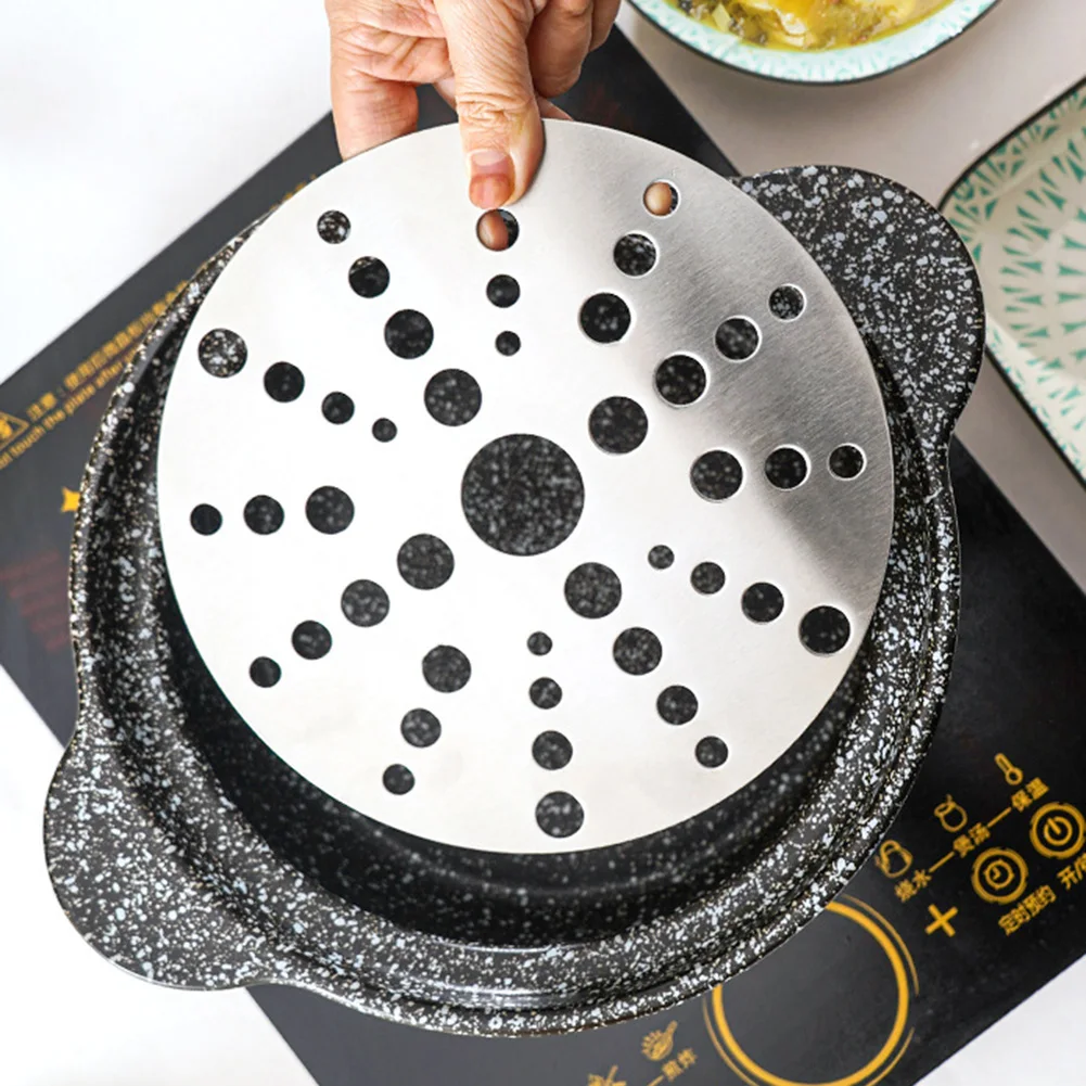 1Pc Induction Cooker Heat Diffuser Disc Adapter Plate Saucepan For Kitchen Casserole Stainless Steel Cooking Hob Converter Tool
