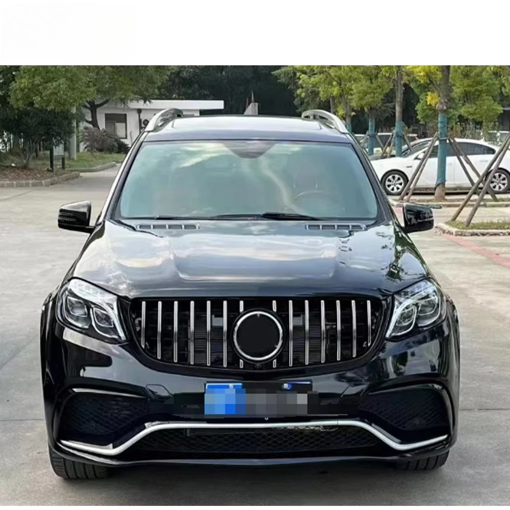 GL Class X164 Old to New GLS166 Body Kit PP Full Set Auto Facelift Kit Upgrade Set Car Front Bumper Rear Bumper Diffuser Grille