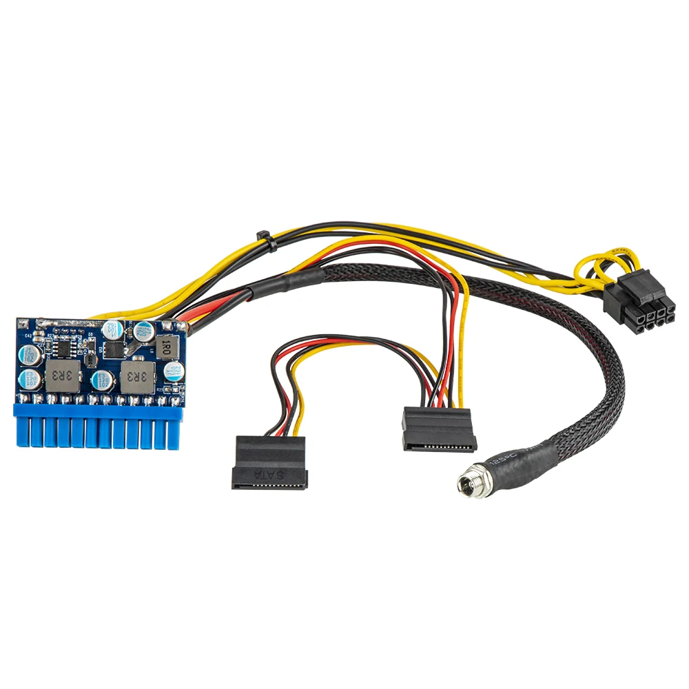 RGEEK تيار مستمر 12 فولت 300 واط 24Pin ATX توصيل مع اللوحة الأم Mini ITX مصدر الطاقة Pcio PSU وحدة لألعاب الكمبيوتر
