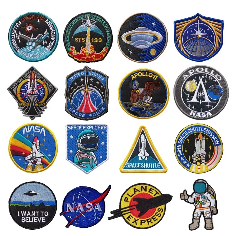 astronaut Embroidery Patch high quality aerospace Lovers Logo Armband Badge Applique For Jacket Jeans bag Hat Backpack Clothes