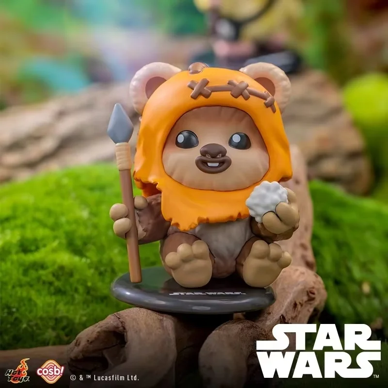 Brinquedos quentes oficial star wars ewok cosmi mistério caixa cega mini figuras bonito colecionável decoração de mesa fãs colecionadores presente aniversário