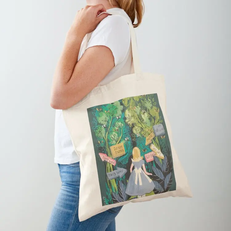 

Tulgey Wood Tote Bag canvas shopping bag tote bag screen for beach Cloth bags