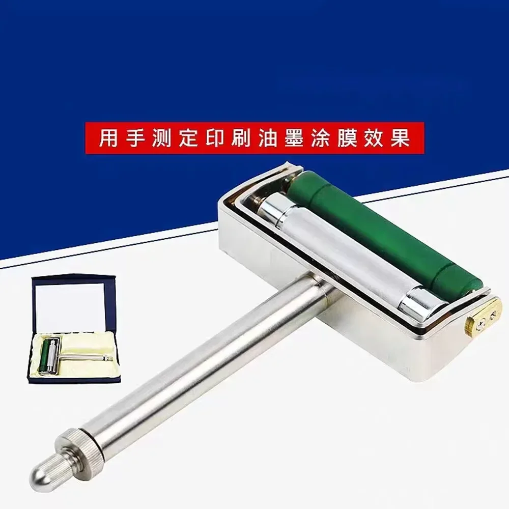 Manual Ink Printing Film Metal Anilox Roller Rubber Roller Ink Proofer Screw Type Rubber Roller Ink Sampler Tool