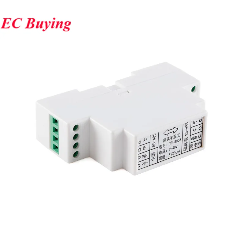 RS485 to RS485 Isolated RS-485 Turn 485 Repeater Communication Signal Amplifier Isolator Distance Extender Booster Converter