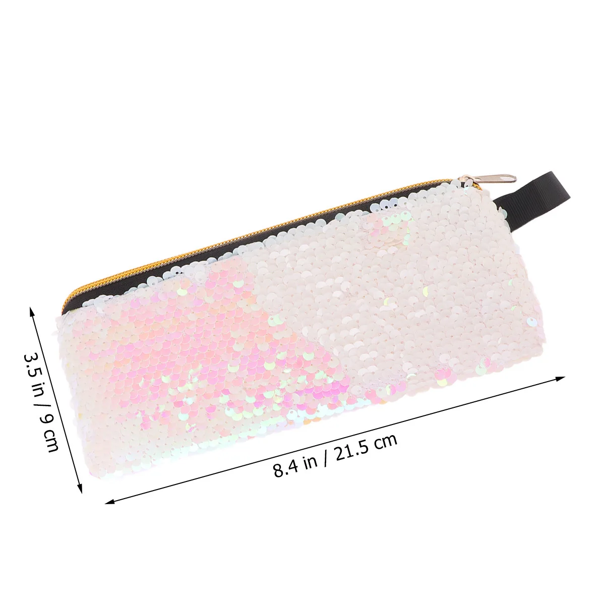 Shiny Sequins Pencil Bag Washable Durable Stationery Pouch For Phone Coin Storage Multifunctional Case