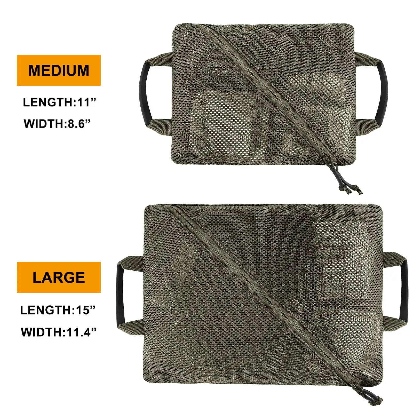 KRYDEX 2 قطعة التكتيكية كيس شبكي وحدات فائدة المشرف EDC الحقيبة في الهواء الطلق التخييم السفر المنظم تخزين حقيبة صيد #2