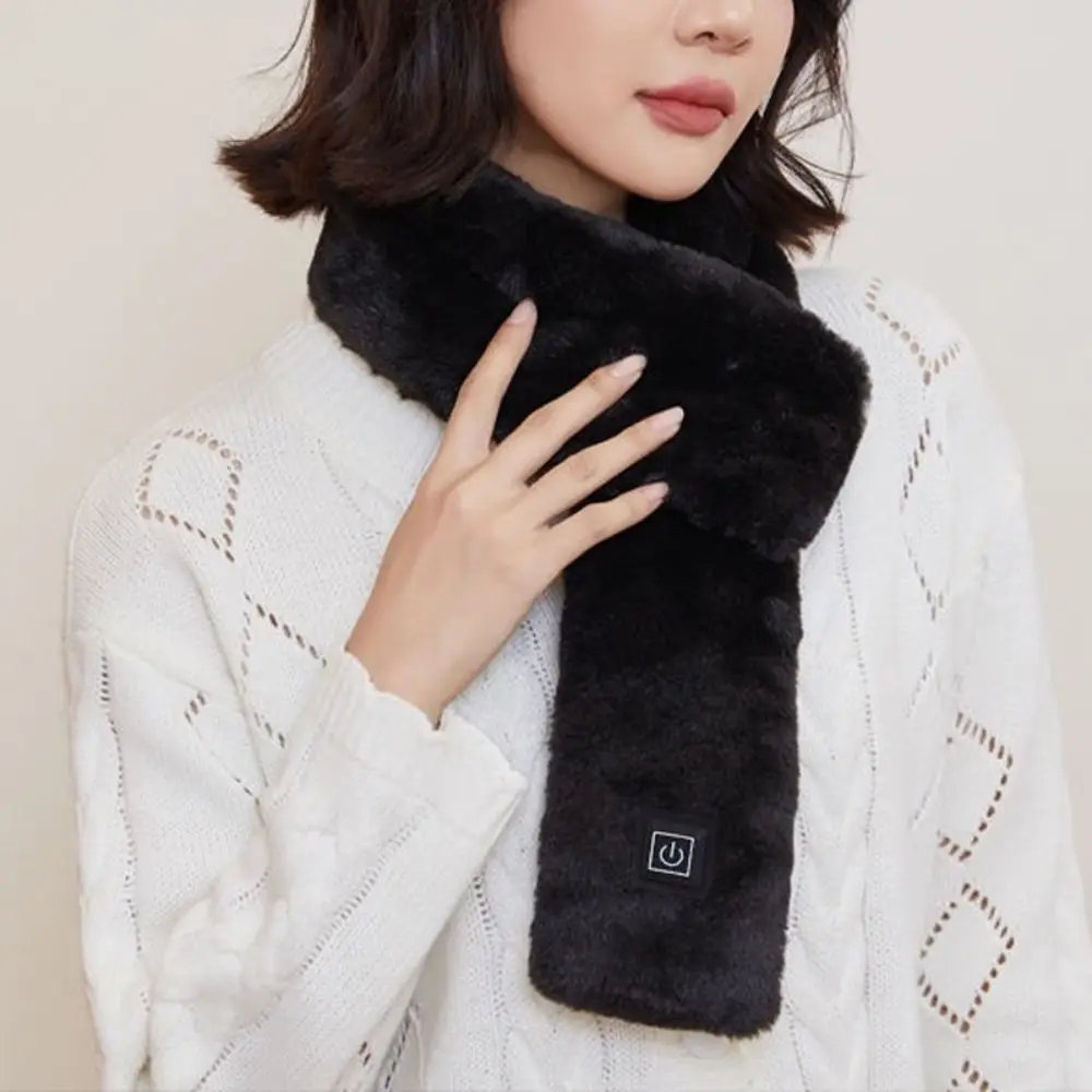 

Подарки, 3-уровневый шарф с подогревом, бархатная защита шеи, шаль с USB-зарядкой, осенне-зимний теплый шарф