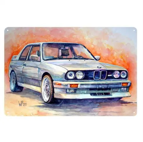 

M3 Car Metal Poster Tin Sign 20x30cm-aluminum