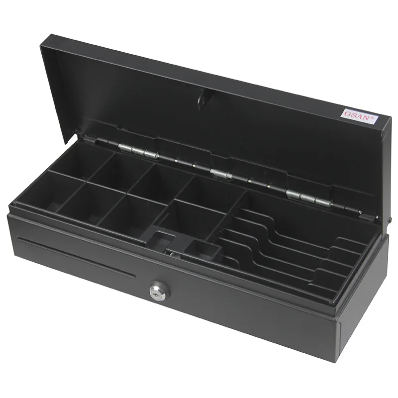 GS-170 Vertical clamshell cash box Double-layer structure Inner grid can be covered and locked safe deposit box