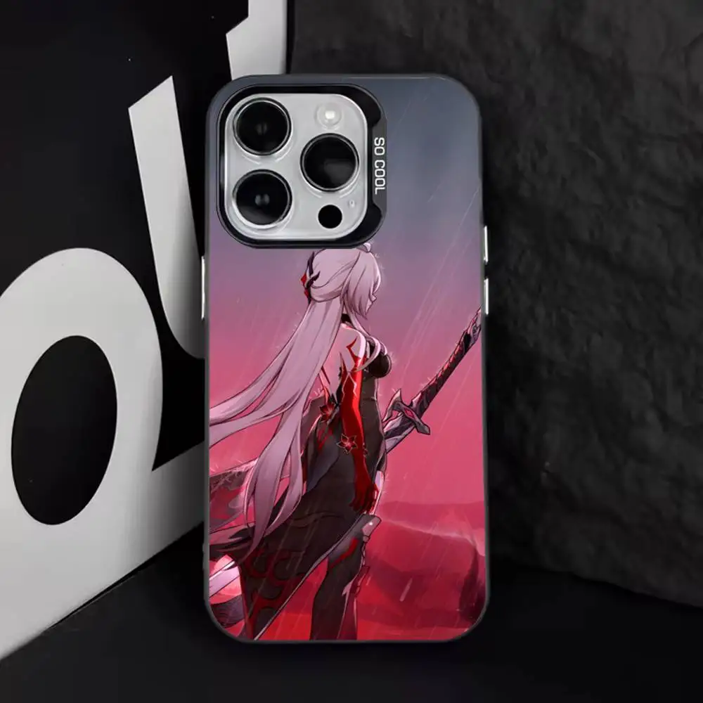 Acheron Honkai Star Rail funda de teléfono para iPhone 17,16,15,14,13,12,11,Pro,Max,Plus,E,Air,Mini cubierta negra de Tpu