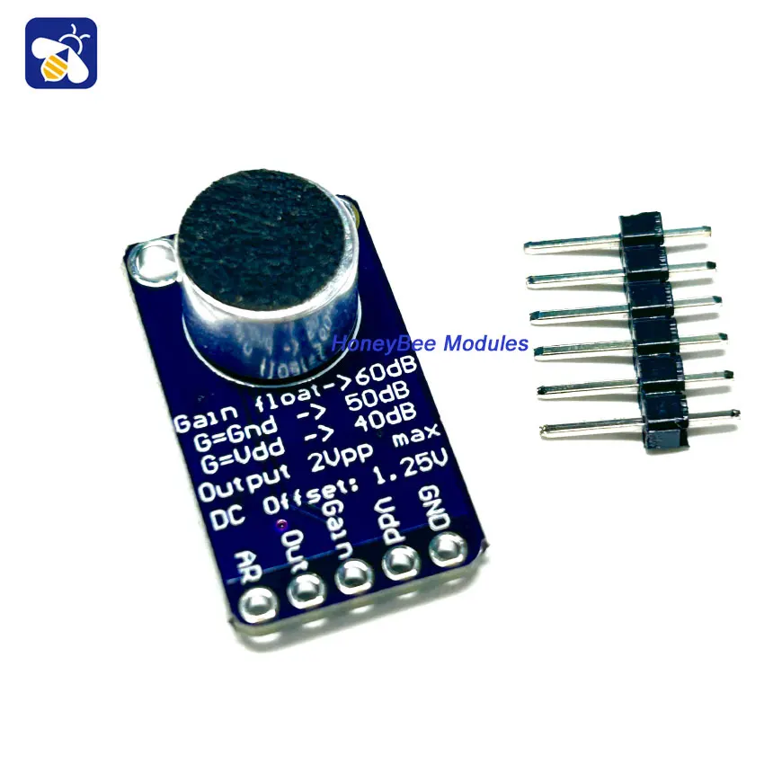 MAX9814 High Performance Microphone AGC Amplifier Module CMA-4544PF-W