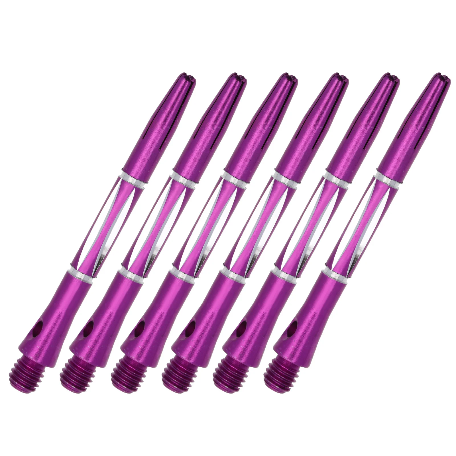 

6 Pcs Dart Shaft Throwing Shafts Stem Professional Thread Stems Aluminum Alloy Metal Replacement Outdoor Integrated