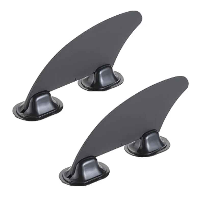 2Pcs Black Kayak Skeg Tracking Fin Integral Fin for Canoe Inflatable Boat Water Sports Accessorie Surfboard Paddleboard Surf Fin