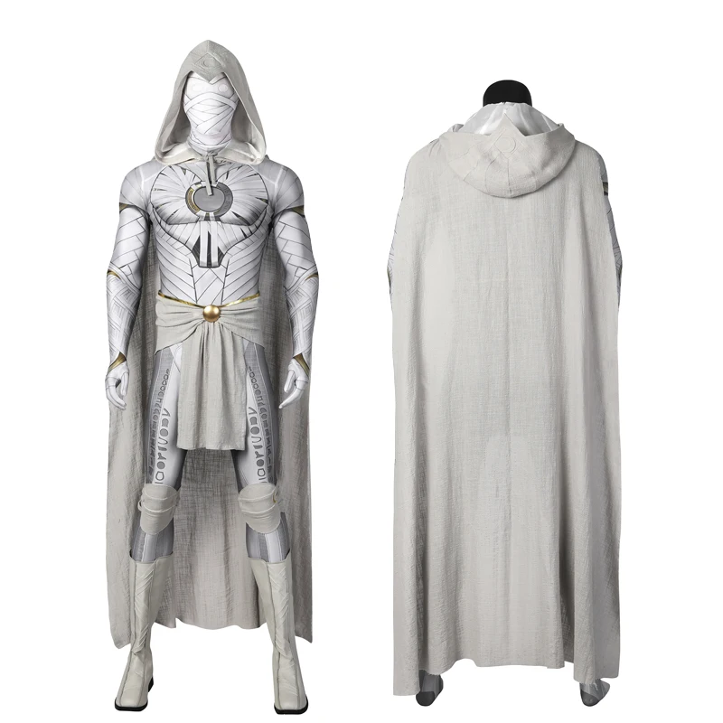 2022 Movie Adult Men Moon Superhero Knight Marc Battle Suits Jumpsuits Cosplay Costume Halloween Masquerade Party Suit