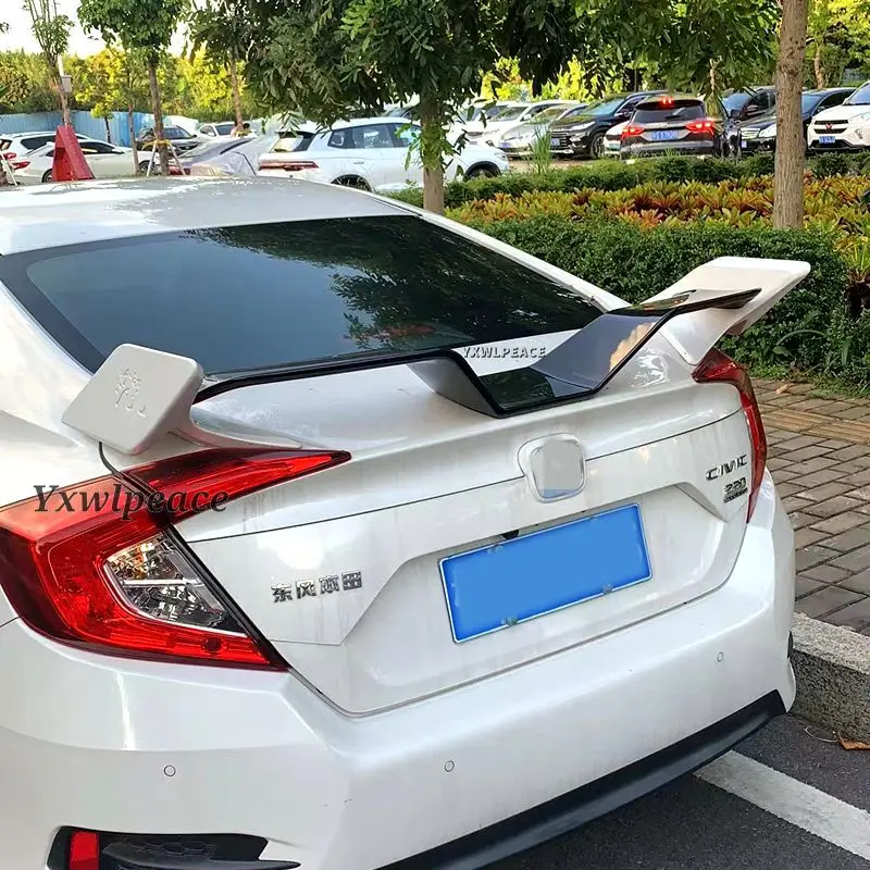 Suitable for Honda 10th generation Civic Seagull Wing 2016 2017 2018 2019 2020 rear spoiler car rear wing decoration