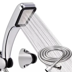 High Quality Pressure Rainfall Shower Head 300 Holes Shower Head Water Saving Filter Spray Nozzle +Get One Bath Sponges Free