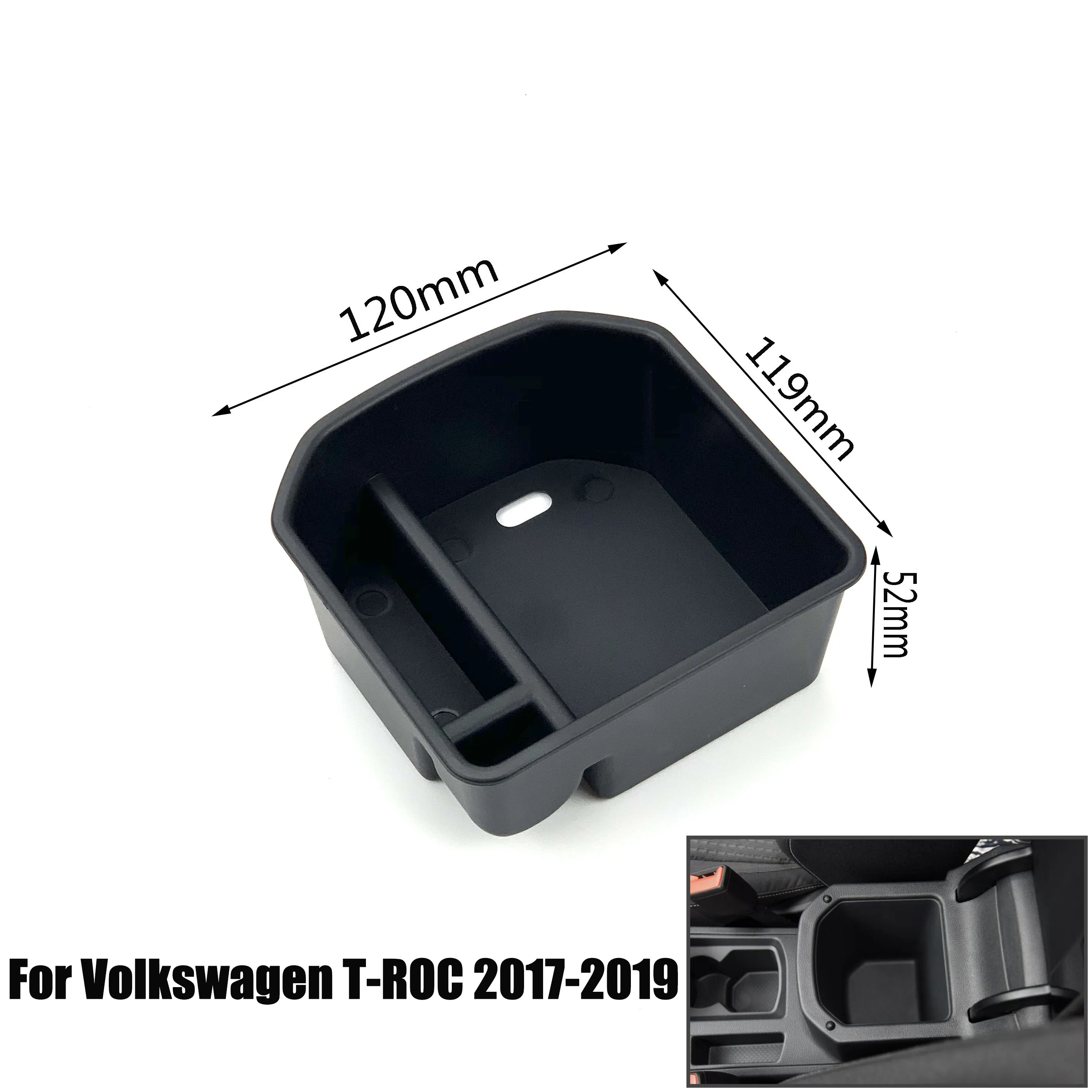 Car Armrest Storage Box For Volkswagen T-Cross T-ROC Golf Sportsvan SV Jetta MK6 GTI MK6 R20/Golf 6 Scirocco Teramont Atlas