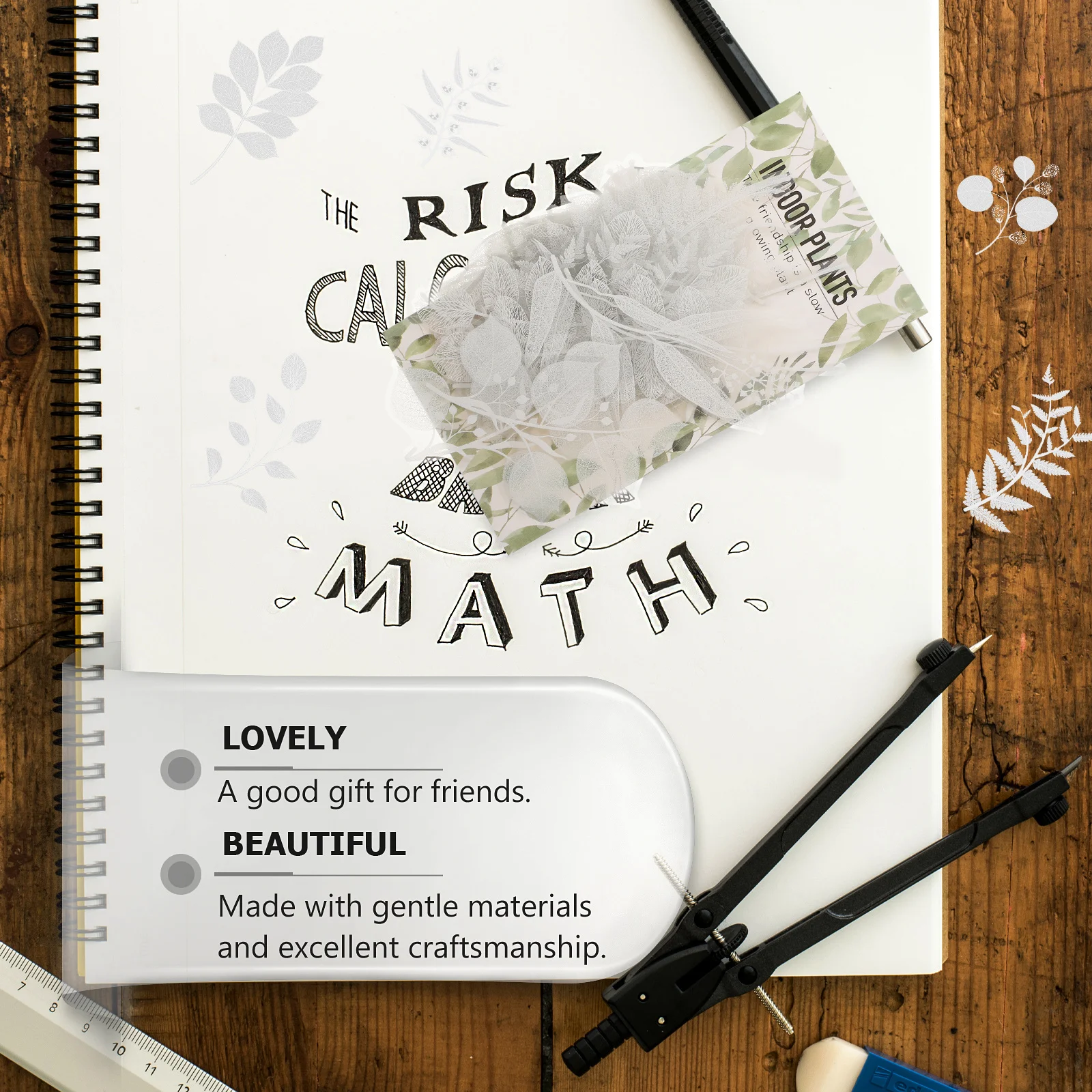 

5 set 5 Sets Retro Plant Stickers Diy Scrapbooking Decorative Labels For Greeting Cards Envelopes Gift Boxes Self Adhesive Craft