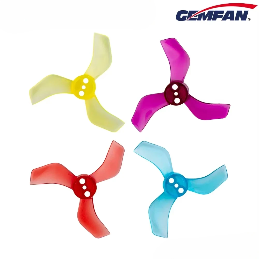 8Pairs(8CW+8CCW) Gemfan 1635 40mm 3-Blade Propeller 1mm / 1.5mm (Random Color)