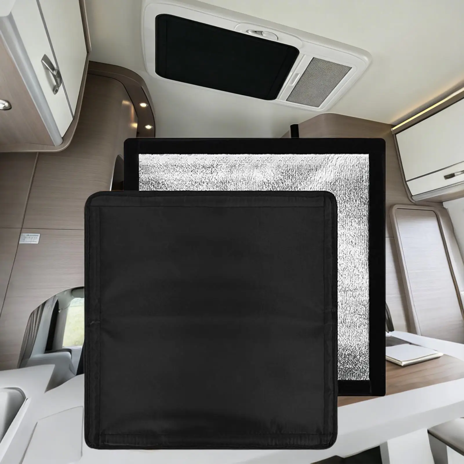 2pcs RV Roof Ventilation Sunroof Insulation Window Cover Travel Trailer Ventilation Fan Cover RV Sunroof Light Shield view 4