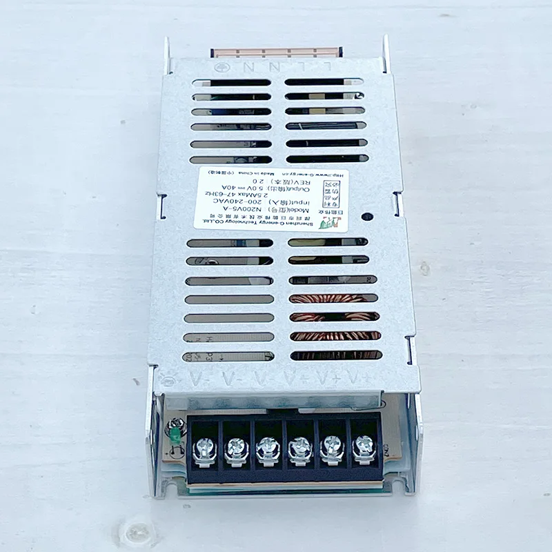 Full Color LED-paneel Videomuur 5V40A Voeding LED-scherm Lichtgevend label 200W Transformator 200/240VAC Ingang