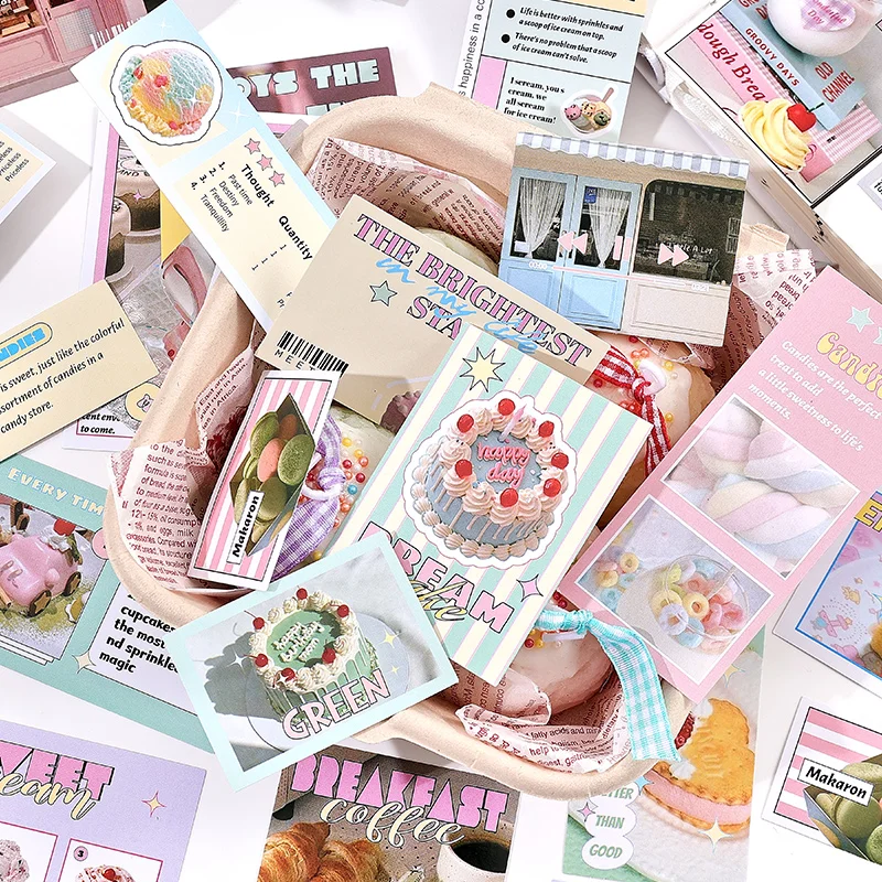 30Pcs/pack Cute Magazine Scrapbooking Stickers Book DIY Junk Journal Material Decoration Album Diary Stationery supplies