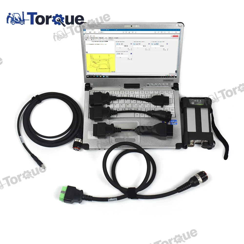 for Vocom2 VOCOM 2 88894000 VOCOM II Heavy Duty Truck Diagnostic Tool with CF19 laptop PTT V2.8