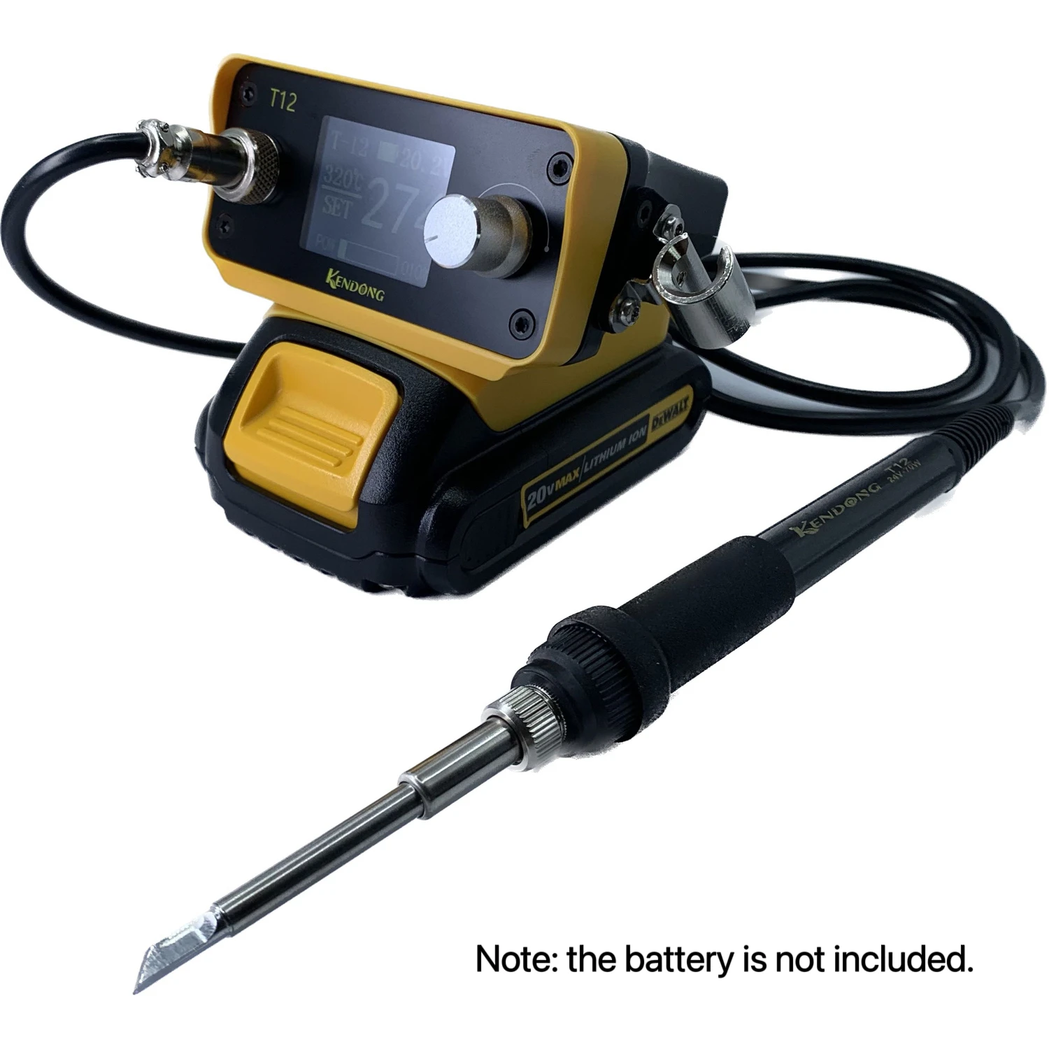 PTS300D T12 Cordless Soldering Iron Station For Dewalt 20V Max Li-ion Battery For Makita/Milwaukee/Bosch Battery Electric Solder