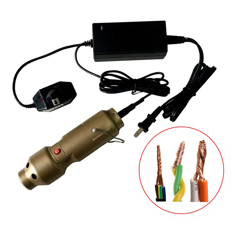 يتم تشديد أسلاك آلة اللف المحمولة باليد متعددة الخيوط في حدود 30 مم المكشكش لتجعيد كابلات الأسلاك #1