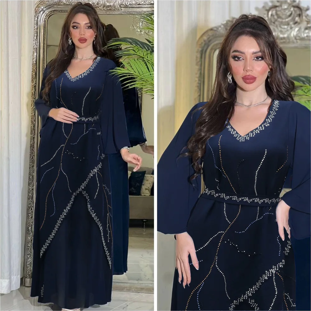 African Dresses For Women Muslim Fashion Abayas Boubou Dashiki Ankara Outfits Evening Gown Dubai Kaftan Abaya Robe Marocaine