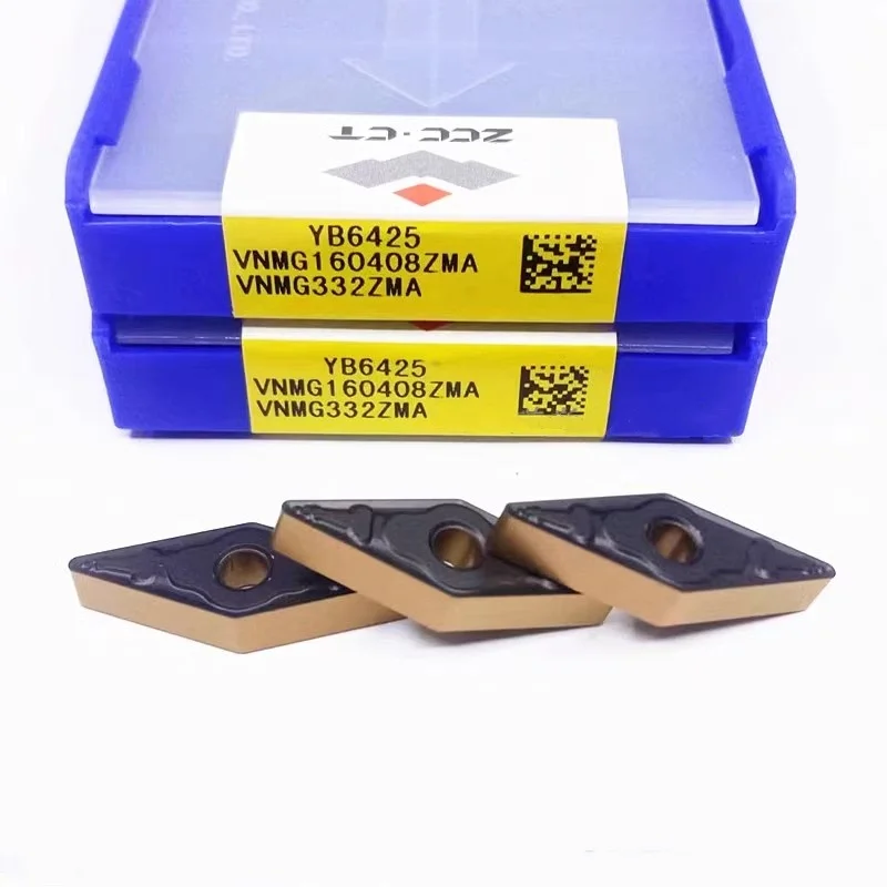 ZCC.CT VNMG160404-ZMA YB6425 VNMG160408-ZMA YB6425 VNMG160412-ZMA YB6425 turning tool blade carbide inserts Cutting Tools 10Pcs