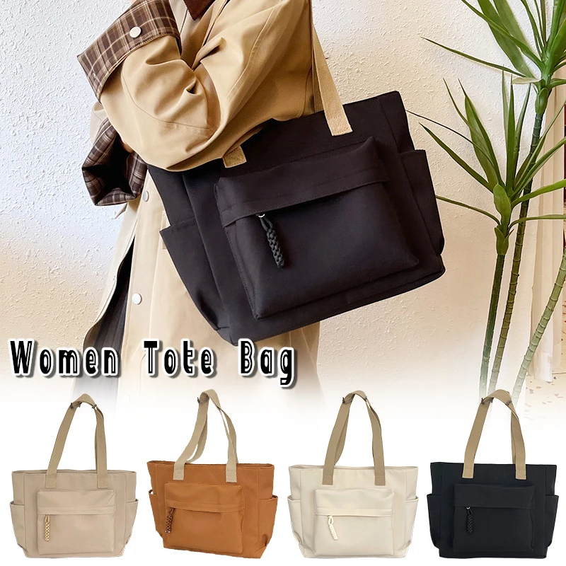 

Новая большая сумка в японском стиле для женщин, большая вместительная сумка через плечо для поездок на работу, повседневная школьная сумка для студентов