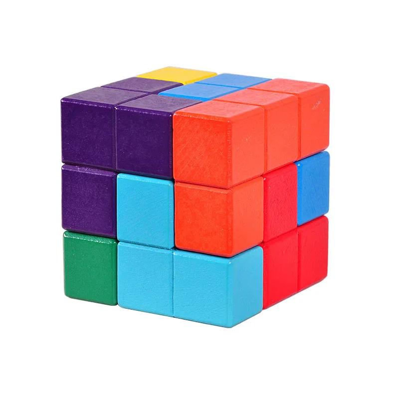 

Montessori Rompecabezas 3D Soma Cube Brain Teaser Math Logic Puzzle Building Games For Kids Juegos IQ Inteligencia Niños