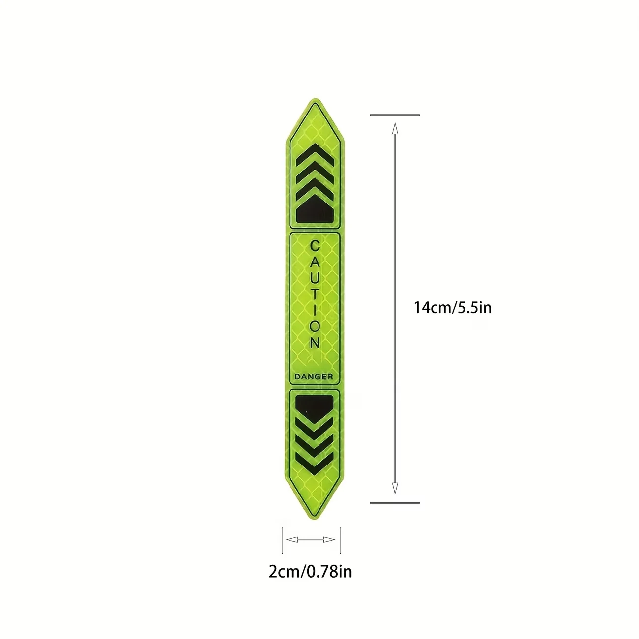 4-Piece Night Reflective Car Door Opening Warning Stickers, Decorative Body Reflective Sheets
