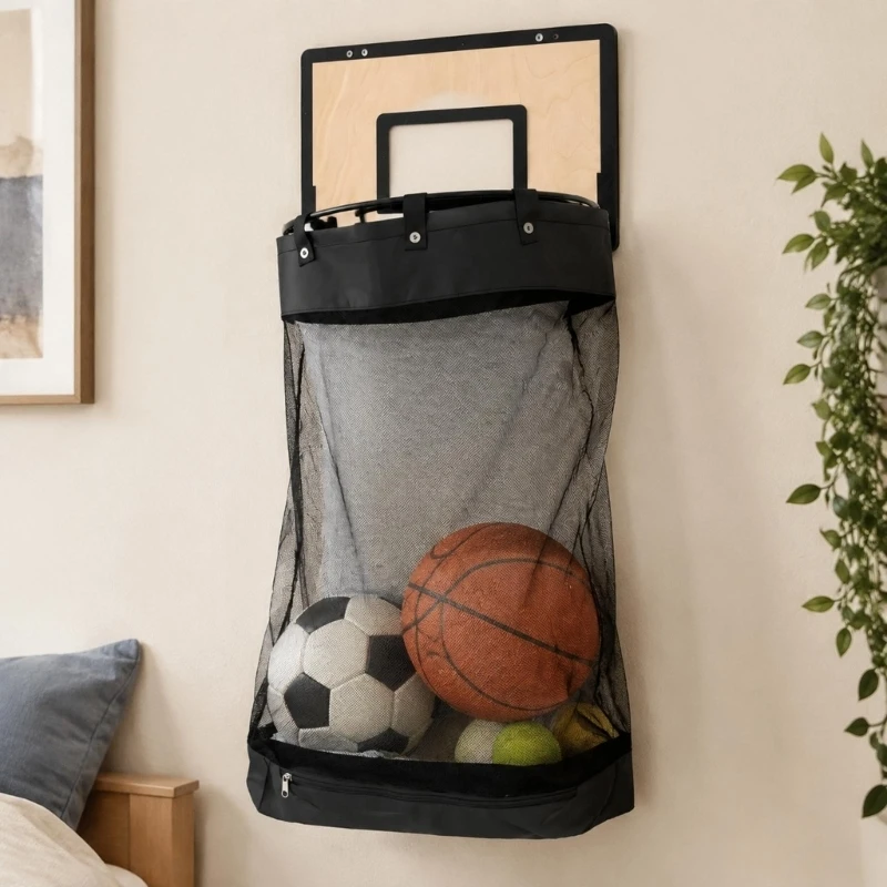 XX9B Removable Bag Basketball Hamper for Bedrooms, Dorms, and Bathrooms