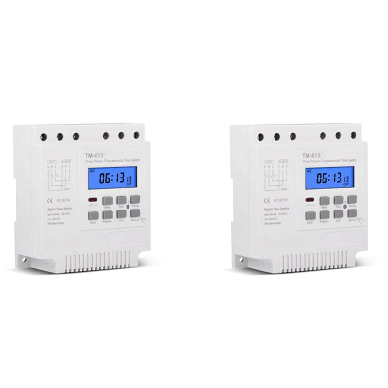 

ABPQ-2X Three Phases 380V 415V TIMER Programmable Switch With Backlight
