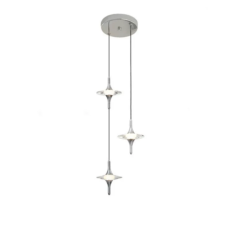 French Affordable Luxury Style Star Crystal Glass Bedside Ceiling Lamp Fancy Modern LED Chandelier Pendant Light for Villa Hotel