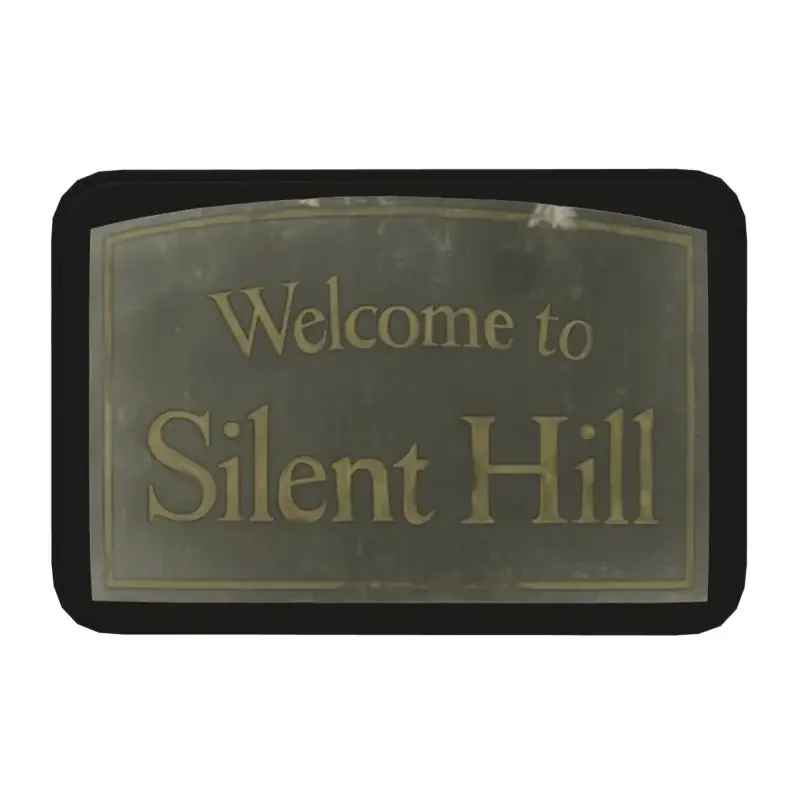 Welcome To Silent Hill Doormat Anti-Slip Kitchen Bath Mat Garden Garage Floor Door Entrance Carpet Rug