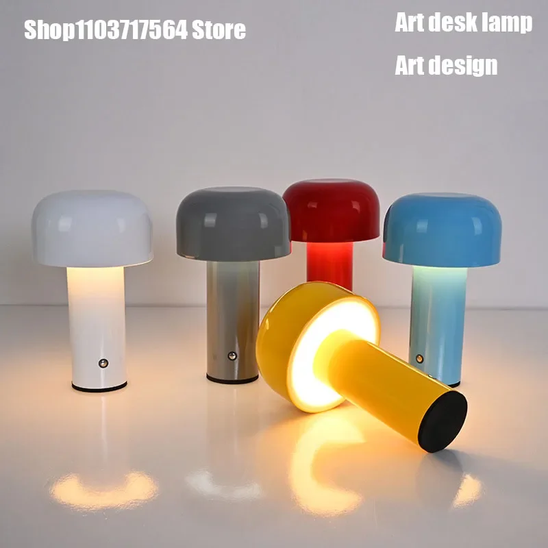 Transgraniczna lampa biurkowa Amazon w kształcie litery I Nordic lampa biurkowa sypialnia led touch bar lampa biurkowa USB night lig