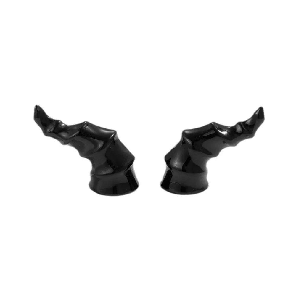 トレンディなゴシック悪魔の角ヘアピンヘアバンドアヒルのくちばし三つ編みハロウィンヘッドバンドヘアクリップクリエイティブなハロウィンヘアフープ女の子用